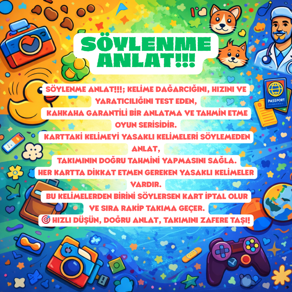 Söylenme Anlat!!! - 5’li set 🚚 KARGO BEDAVA